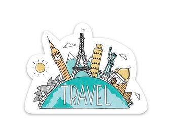 Travel The World Sticker