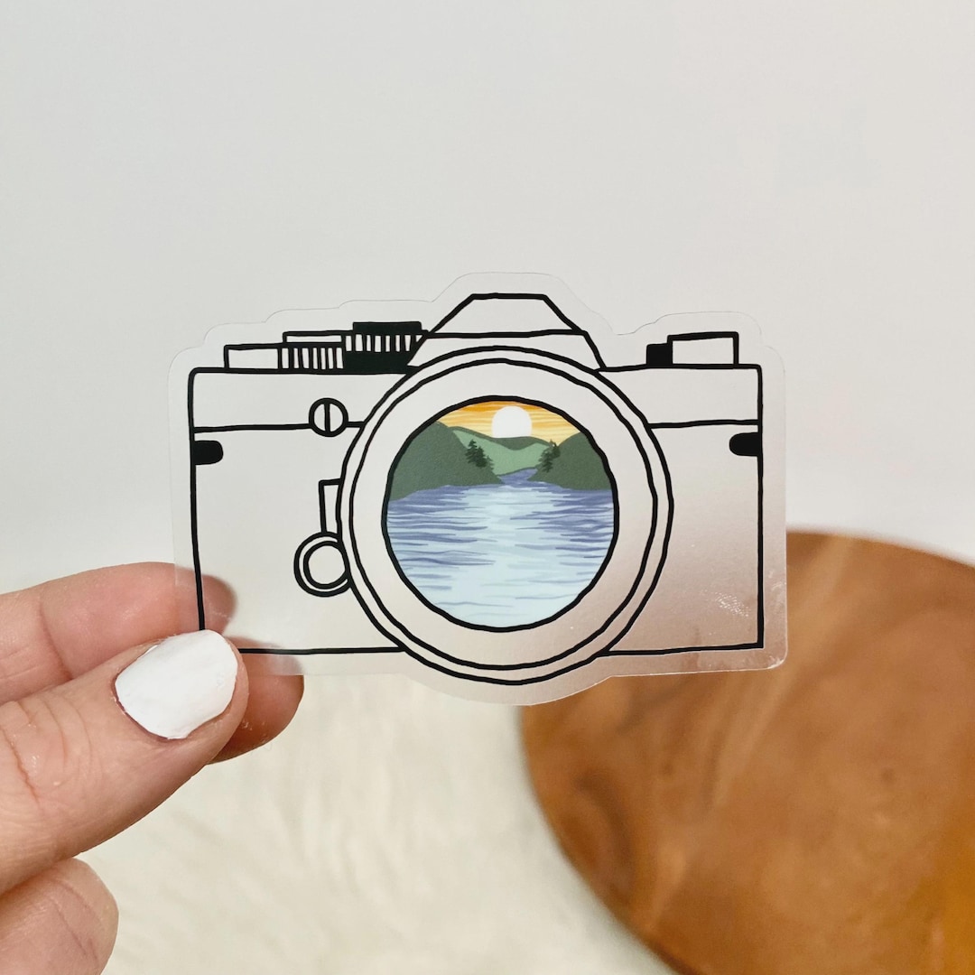 Camera Nature Clear Sticker - Etsy