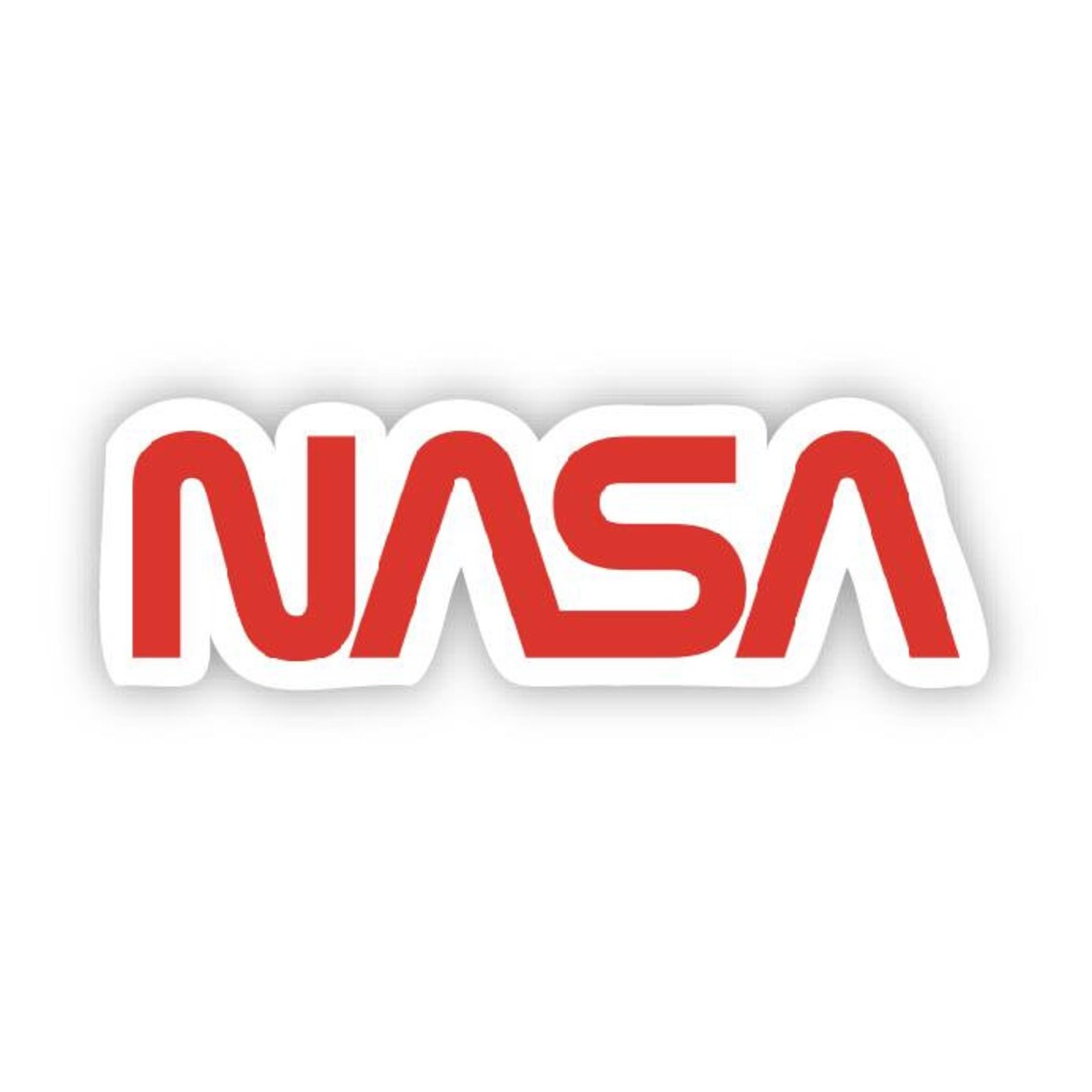 NASA Logo Sticker retro | Etsy