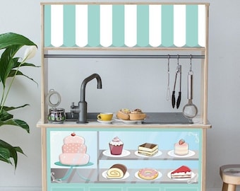 Cake shop decal for IKEA Duktig play kitchen (play kitchen NOT included)