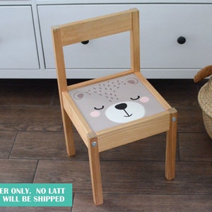 Bear sticker for IKEA LATT chair (chair is not included)