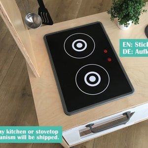 Replacement hob sticker for Duktig play kitchen (stovetop NOT included)