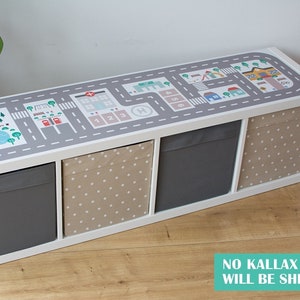 Sticker stadswegen voor IKEA KALLAX plank (Kallax-meubels NIET inbegrepen)