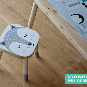 IKEA FLISAT stool decal, husky (stool NOT included)