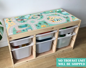 Family trip decal for IKEA TROFAST pine storage system (Trofast unit NOT included)