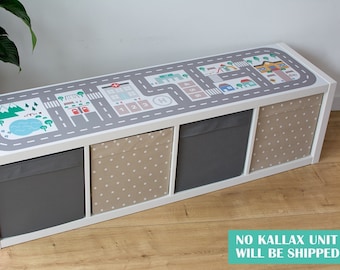 City roads decal for IKEA KALLAX shelf (Kallax furniture NOT included)