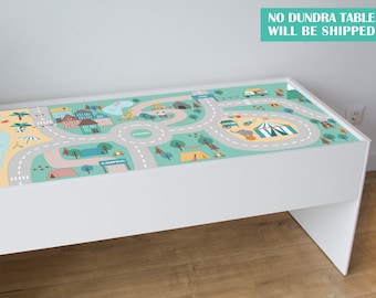 Family trip decal for IKEA Dundra activity table (Dundra table NOT included)