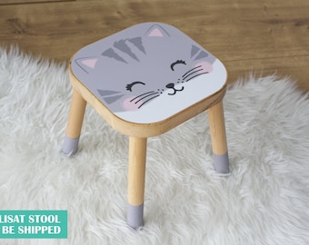 Cat sticker for IKEA FLISAT stool (stool NOT included)