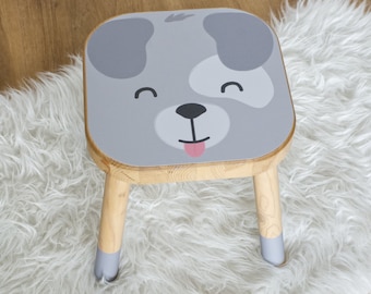 Dog decal for IKEA FLISAT stool (stool NOT included)