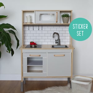 Grijze stickerset IKEA Duktig speelkeuken