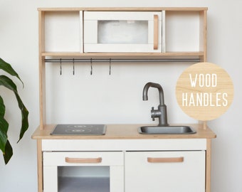 Set van 3 houten handgrepen voor IKEA Duktig speelkeuken