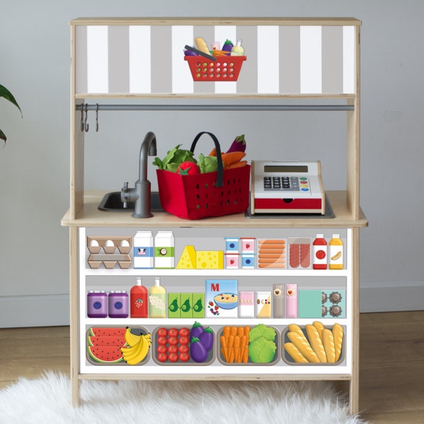Epicerie Supermarche Stickers Cuisine Ikea Duktig