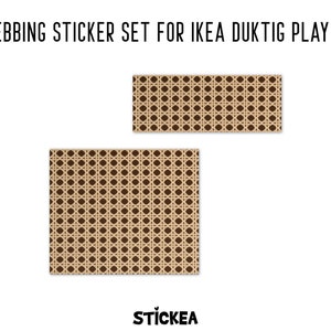 Rattan Gurtband Aufkleber für IKEA Duktig Spielküche Cane sticker set