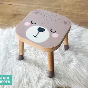 Bear decal for IKEA FLISAT stool (stool NOT included)