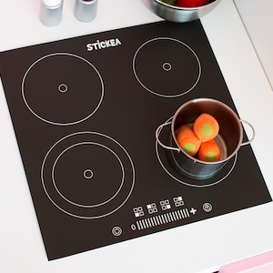Play kitchen hob sticker for IKEA Stuva, Trofast, Malm, Eket furniture NOT included image 4