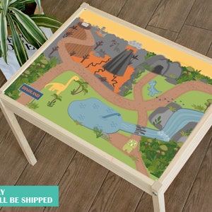 IKEA LÄTT children&#39;s table decal, dinoland (furniture NOT included)