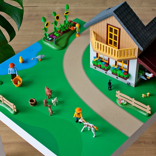 IKEA LACK table decal, green countryside (furniture NOT included)