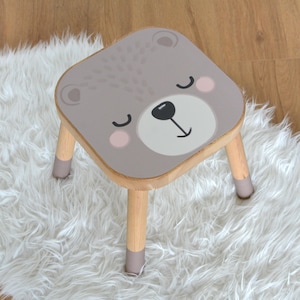 Bear decal for IKEA FLISAT stool (stool NOT included)