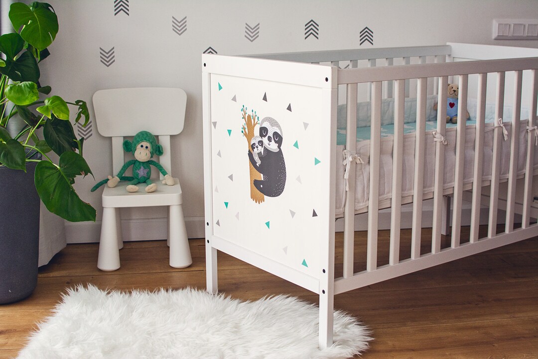 Baby Cot Sticker Wall Decal Nursery Decor IKEA Stuva Etsy