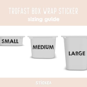 Daisy Stickers for IKEA Trofast Bins, Boho Floral Nursery Toy Storage Playroom Decals image 11