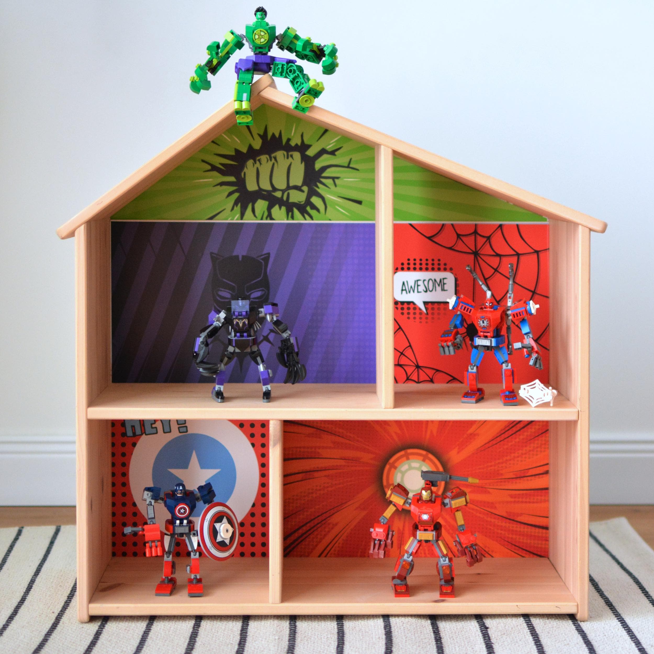 Superhero Wallpaper Dollhouse