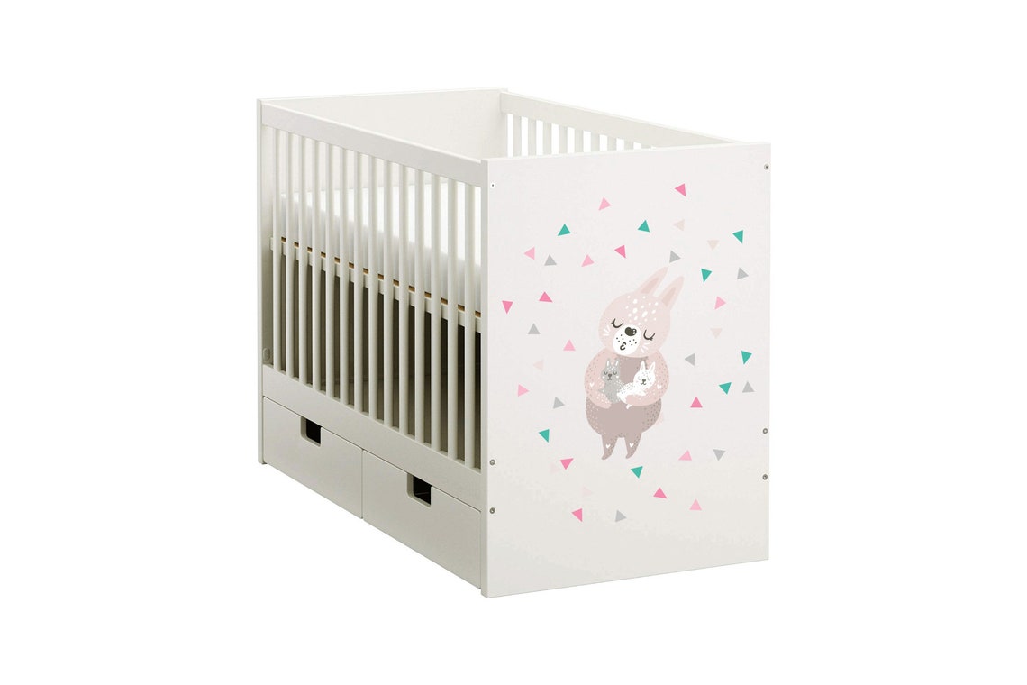 Baby Cot Sticker Wall Decal Nursery Decor IKEA Stuva Etsy