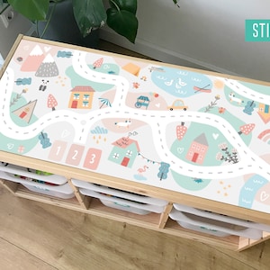 Charmville sticker for IKEA TROFAST pine storage system (Trofast unit NOT included)