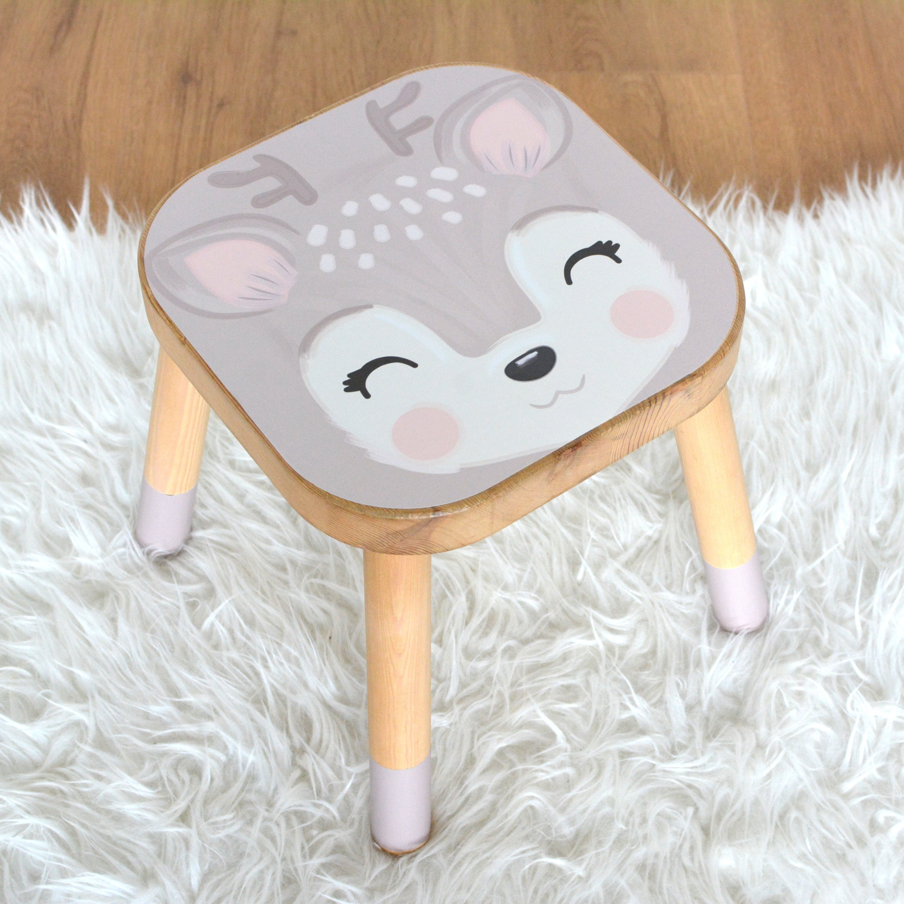 Deer decal for IKEA FLISAT stool (stool NOT included)