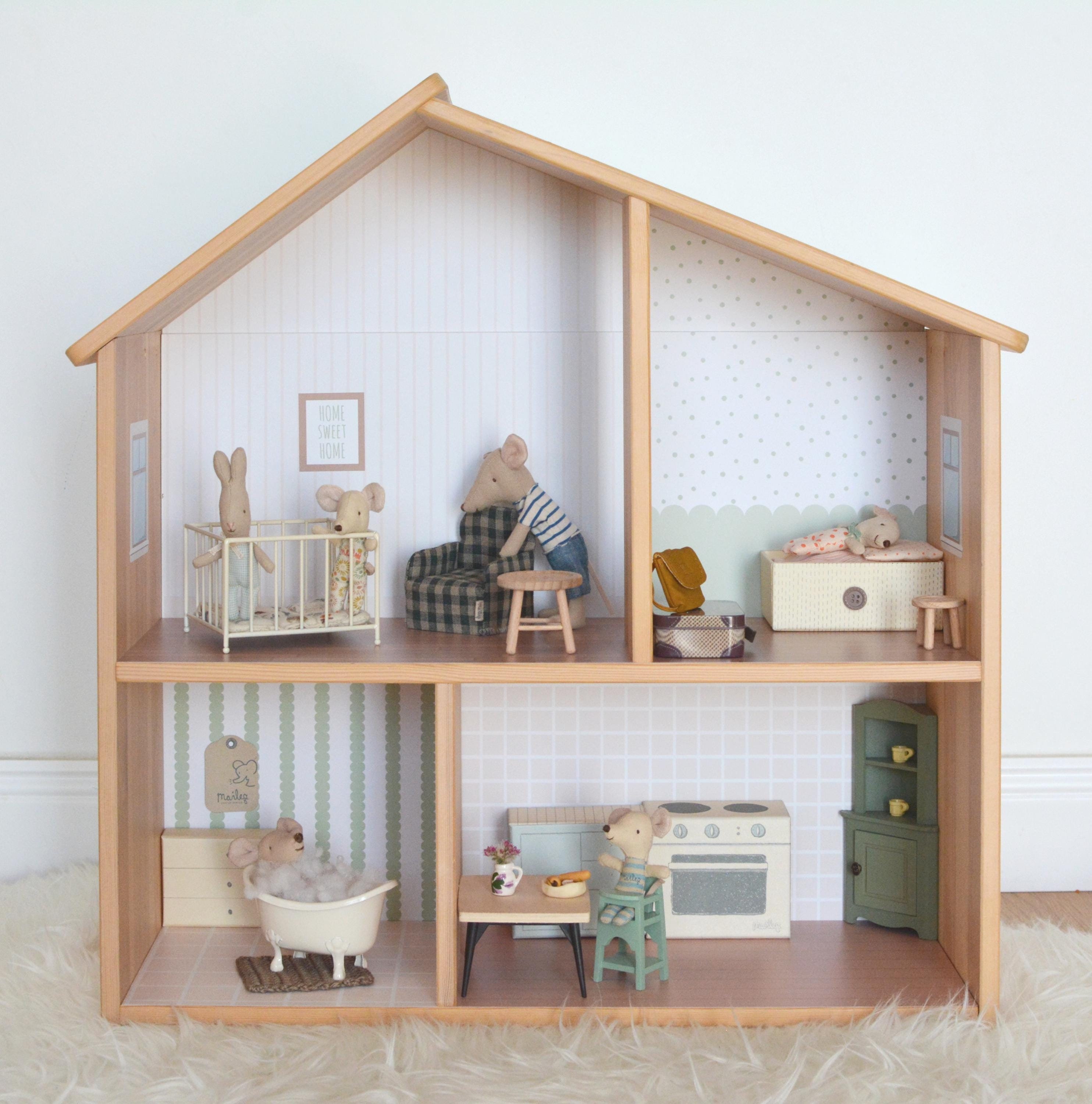 Dream Home Stickers for IKEA Flisat Dollhouse (dollhouse Not