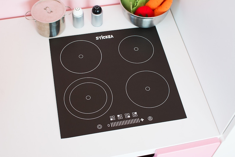 Play kitchen hob sticker for IKEA Stuva, Trofast, Malm, Eket furniture NOT included image 6