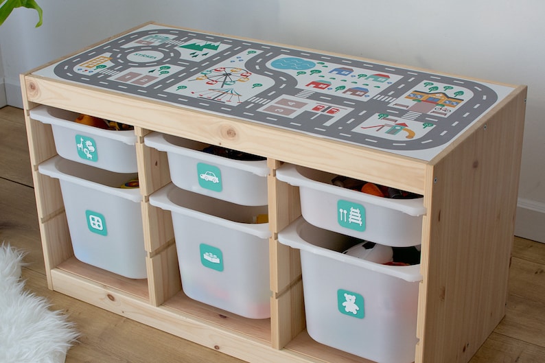 City Roads Decal for IKEA TROFAST Pine Storage System trofast Etsy Canada