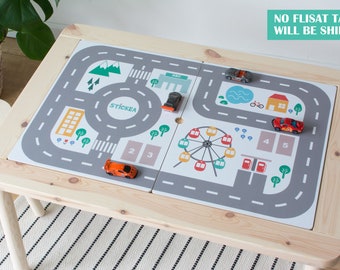 IKEA Flisat children&#39;s table decal, city roads (Flisat table NOT included)