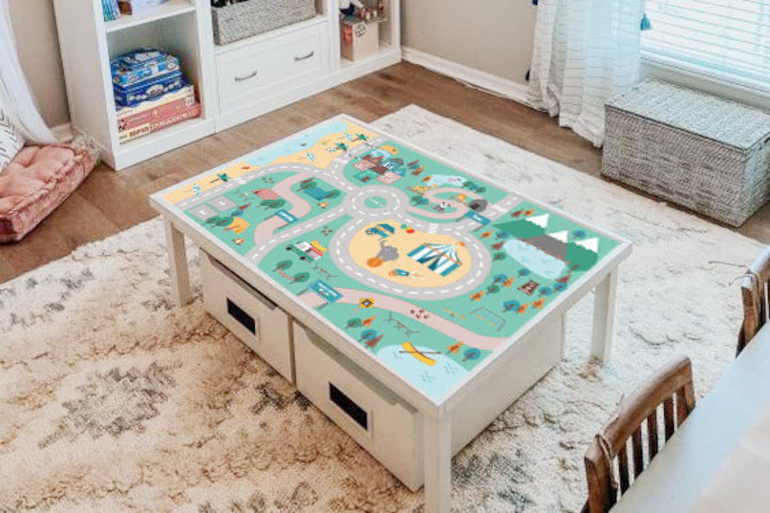 Family Trip Decal for Pottery Barn Carolina Table table NOT Etsy