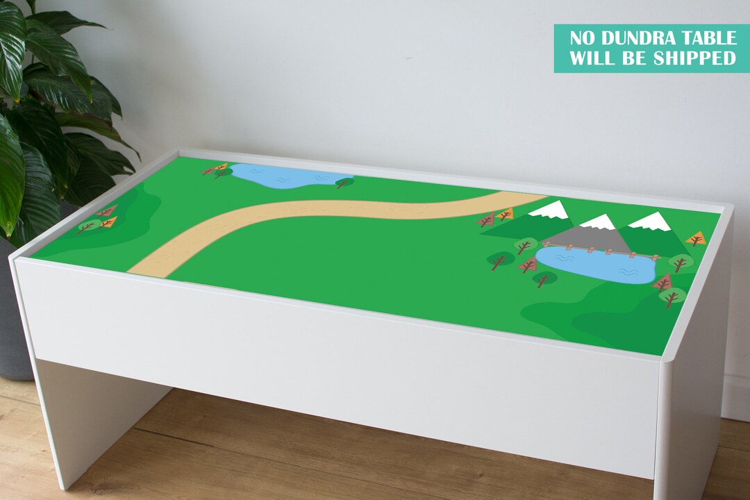 Green Countryside Decal for IKEA Dundra Activity Table dundra Table NOT