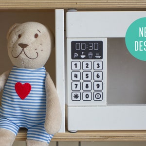 Microwave oven button sticker for IKEA Duktig play kitchen  (furniture NOT included)