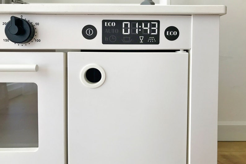 Black Dishwasher Button Decals for IKEA Spisig Play Kitchen Etsy