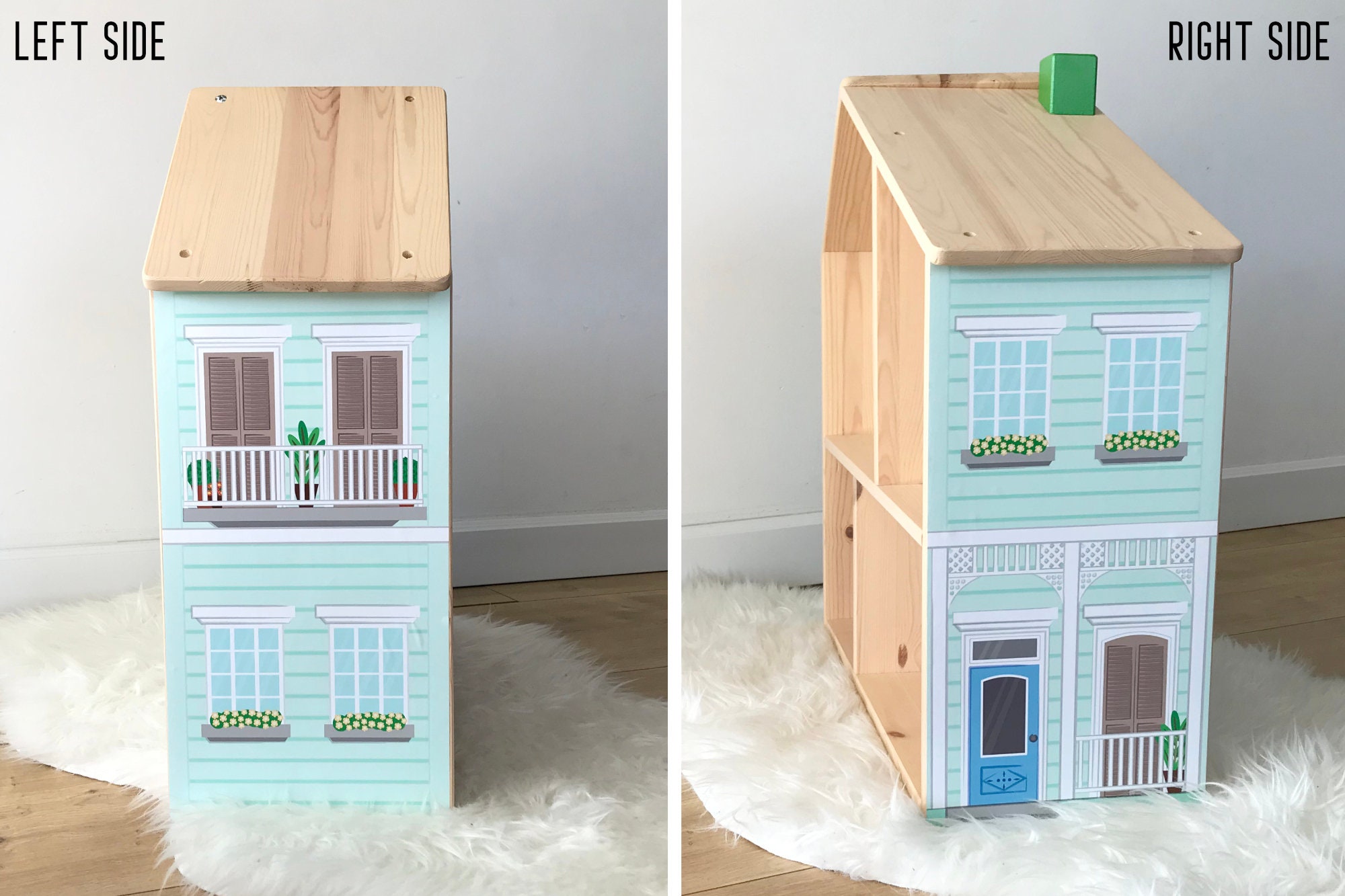TOYANDONA 3fogli Carta Da Parati Per Casa Delle Bambole Adesivo Removibile Per Decorazione Miniature Per Soggiorno e Camera Da Letto e Pratico