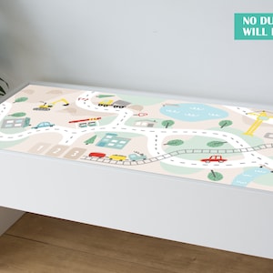 Bohemian roads sticker for IKEA Dundra table (sticker only)