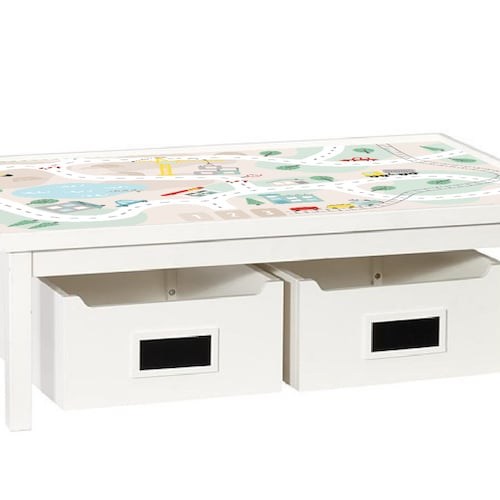 Sticker routes bohèmes pour table Pottery Barn Carolina (table non incluse)