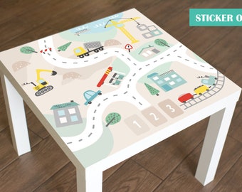 IKEA LACK table decal, bohemian roads (table NOT included)