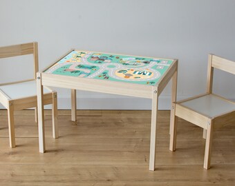 Calcomanía de mesa infantil IKEA LÄTT viaje familiar mesa NO - Etsy España