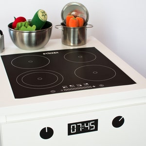 Play kitchen hob sticker for IKEA Stuva, Trofast, Malm, Eket furniture NOT included image 5