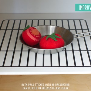 Oven rack sticker for IKEA Duktig/Spisig play kitchen (furniture NOT included)