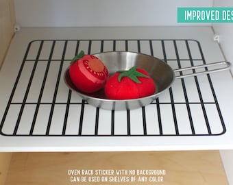 Oven rack sticker for IKEA Duktig/Spisig play kitchen (furniture NOT included)