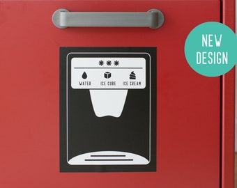 Play ice dispenser sticker, IKEA Duktig, Kallax, Eket  (furniture NOT included)