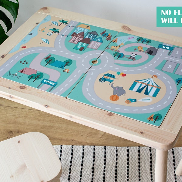 IKEA Flisat children's table decal, family trip (Flisat table NOT included)