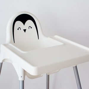 Penguin sticker for IKEA Antilop high chair (furniture NOT included)