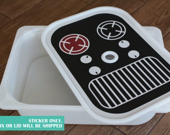 Stovetop and grill grate sticker for IKEA Trofast box lid (Trofast box or lid NOT included)