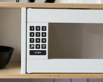 Decalcomania con pulsante del forno a microonde per ikea | Etsy Italia