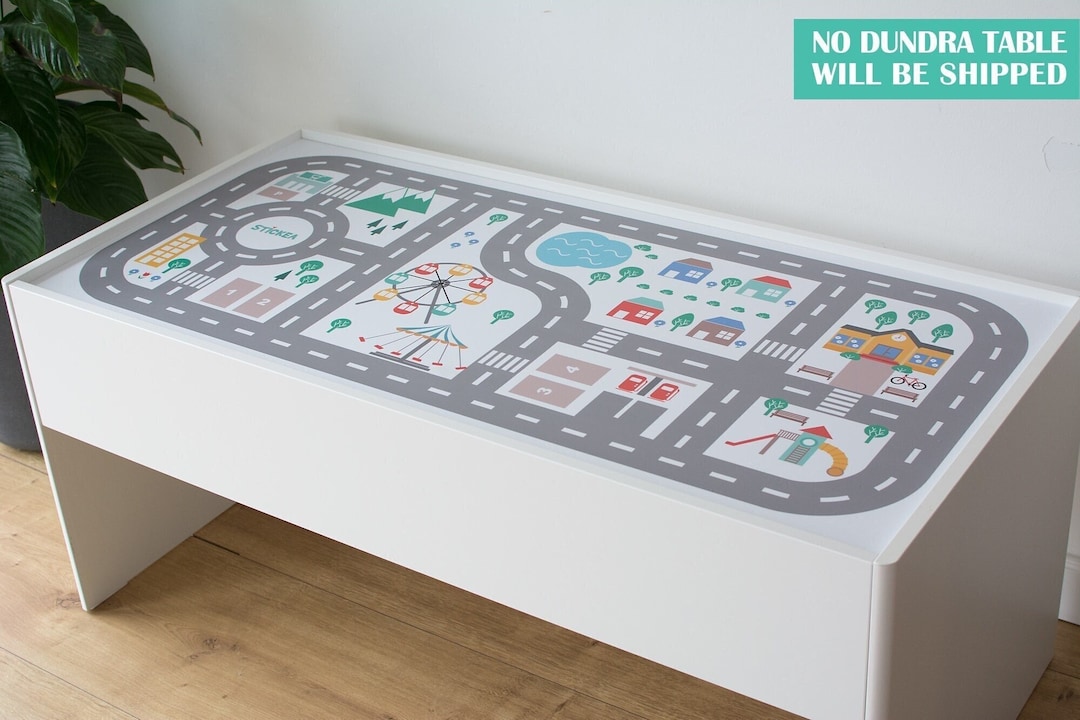City Roads Decal for IKEA Dundra Activity Table dundra Table NOT